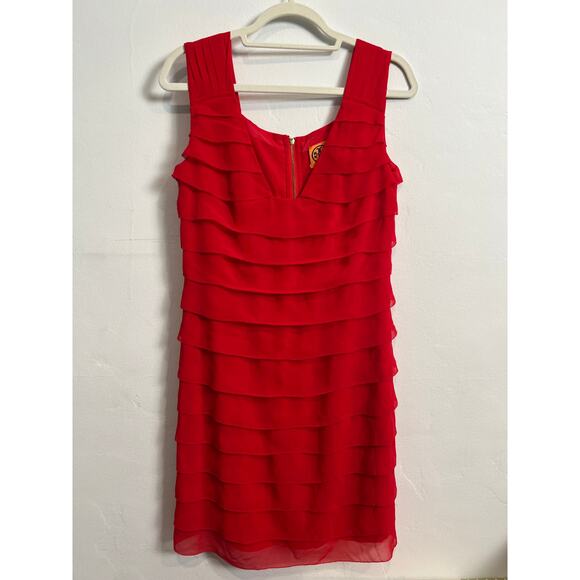 Tory Burch Red Lined Dress - Picture 1 of 7